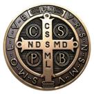 Adesivo em 3D Medalha de São Bento Médio 10 cm