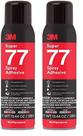 Adesivo em spray 3M Super 77 multiuso permanente 400mL x2 Adesivo em spray 3M Super 77 multiuso permanente 400mL x2