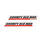 Adesivo Emblema 3D Grumpy Old Man (2 Peças) Decalques Engraçados Para Carro, Emblema Universal
