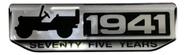 Adesivo Emblema 3D Jeep 1941 75 Anos Vinil Compatível Adesivo Emblema 3D Jeep 1941 75 Anos Vinil Compatível