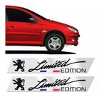 Adesivo Emblema Aplique Peugeot 206 Limited Edition Cromado