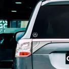 Adesivo Emblema Brasão Mitsubishi Motors Prata