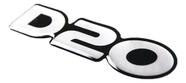 Adesivo Emblema Chevrolet D20 D 20 Resinado Prata D20r01