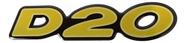 Adesivo Emblema Chevrolet D20 Resinado Dourado D20r02 Fk