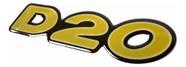 Adesivo Emblema Chevrolet D20 Resinado Dourado D20r02
