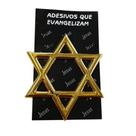Adesivo Emblema Estrela de Davi Dourado Auto Relevo para Automóveis