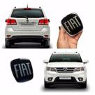 Adesivo Emblema Fiat Black Dianteiro E Traseiro Freemont