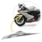 Adesivo Emblema Lateral Esquerdo Yamaha R15 2026 Branca Adesivo Emblema Lateral Esquerdo Yamaha R15 2026 Branca