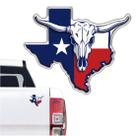 Adesivo Emblema Mapa Texas Longhorn Branco Resinado Adesivo Emblema Mapa Texas Longhorn Branco Resinado