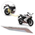 Adesivo Emblema Rabeta Traseira Direita Yamaha R15 2026 Branco Metálico Adesivo Emblema Rabeta Traseira Direita Yamaha R15 2026 Branco Metálico