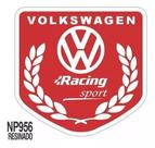 Adesivo Emblema Racing Volkswagen Vermelho