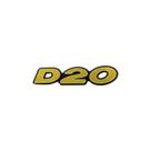Adesivo Emblema Resinado Dourado Compatível D20 Adesivo Emblema Resinado Dourado Compatível D20