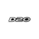 Adesivo Emblema Resinado Prata compatível Chevrolet D20