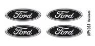 Adesivo Emblema Roda Ford Fusion Cromado Resinado
