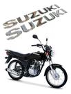 Adesivo Emblema Tanque Compatível Suzuki Cromado Resin. Re27