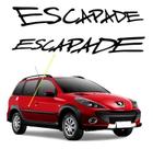 Adesivo Escapade Peugeot 206 Sw Emblema Lateral Preto Adesivo Escapade Peugeot 206 Sw Emblema Lateral Preto
