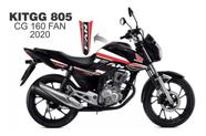 Adesivo Estiloso P/ Personalização de Moto CG 160 Fan 2020