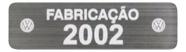 Adesivo Etiqueta Ano Fabricação Compatível Volkswagen 2002 Adesivo Etiqueta Ano Fabricação Compatível Volkswagen 2002
