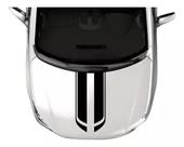 Adesivo Faixa Capô Tuning Personalizado Preto Fosco