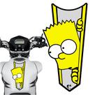 Adesivo Faixa Gravata sem resina BART SIMPSON Amarelo