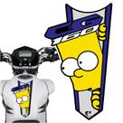 Adesivo Faixa Gravata sem resina Moto CG 150/160 BART SIMPSON Azul