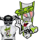 Adesivo Faixa Gravata sem resina Moto CG 150/160 Pernalonga Verde