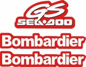 Adesivo Faixa Jet Seadoo Gs 98 Bombardier Vermelho E Branco Adesivo Faixa Jet Seadoo Gs 98 Bombardier Vermelho E Branco