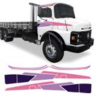Adesivo Faixa Lateral Mercedes Mb 1113 1313 1513 roxo