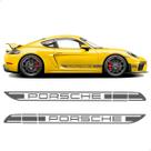 Adesivo Faixa Lateral P/ Porsche 718 Cayman Classic Grafite