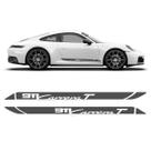 Adesivo Faixa Lateral Para Porsche Carrera T 911 Texturizado