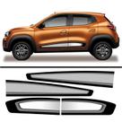 Adesivo Faixa Lateral Renault Kwid 2017 A 2022 BRANCO CINZA