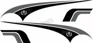 Adesivo Faixa Lateral Volkswagen Golf Racing Sport Golf15