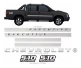 Adesivo Faixa P/ Chevrolet S10 Executive Preta 2009 a 2011