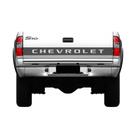 Adesivo faixa traseira emblema chevrolet s10 rodeio preto 2006/2008