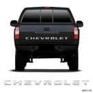 Adesivo Faixa Traseira S10 Chevrolet Prata 2009 - 2011