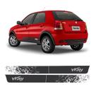 Adesivo Faixas Laterais Fiat Palio Way 14 15 16 Grafite