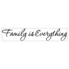 Adesivo Family Is Everything Significado União 60x11cm