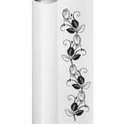 Adesivo Flores Box Quarto Sala Cozinha geladeira decoração Cor:Preto