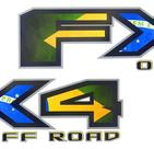 Adesivo - fx 4 - off road - 2012/2016 - bandeira brasileira