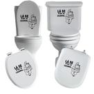 Adesivo gato 5 vaso sanitário privada caixa acoplada descarga azulejo box vidro superficie liza deco
