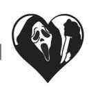 Adesivo Ghostface Com A Faca Na Mão 15cm Vidro Carro Moto