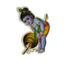 Adesivo indiano de Krishna criança 12cm