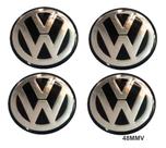 Adesivo Jogo De Emblema Vw Resinado Para Calota De Roda 58mm