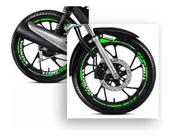 Adesivo Kit Friso Verde Cg160 Honda Titan Roda Kit Ploter