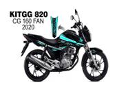 Adesivo Kit Personalizado Cg160 Fan Ano 20 - Kitgg820