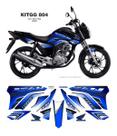 Adesivo Kit Personalizado Preto Azul Cg160 Fan Ano20