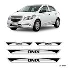 Adesivo Kit Soleira Resinada Chevrolet Onix 2013 - 2018 Adesivo Kit Soleira Resinada Chevrolet Onix 2013 - 2018