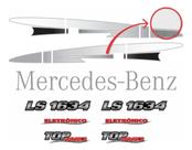 Adesivo Lateral Emblema Cinza compatível MB LS 1634 Adesivo Lateral Emblema Cinza compatível MB LS 1634