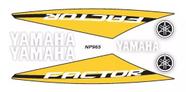 Adesivo Lateral Factor 125 2014 Yamaha Amarelo Adesivo Lateral Factor 125 2014 Yamaha Amarelo