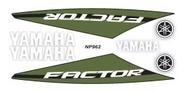 Adesivo Lateral Factor 125 2014 Yamaha Verde